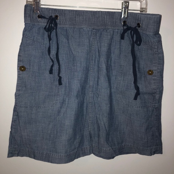BANANA REPUBLIC ELASTIC WAIST JEAN SKIRT SIZE 6 - Picture 1 of 3
